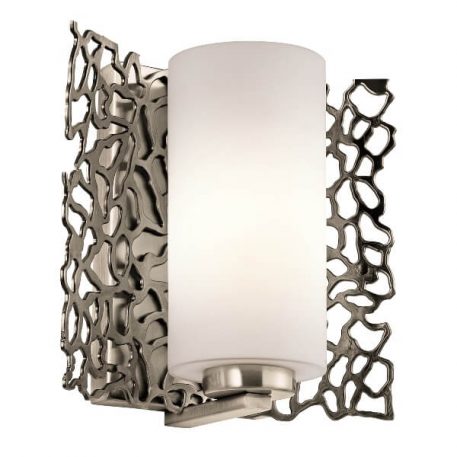 Adeza Lampa nowoczesna – szklane – kolor biały, srebrny