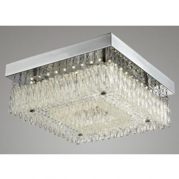 Altra  Lampa LED – kryształowe – kolor srebrny, transparentny