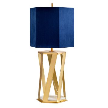 Apollo Lampa nowoczesna – Styl nowoczesny – kolor złoty, Niebieski