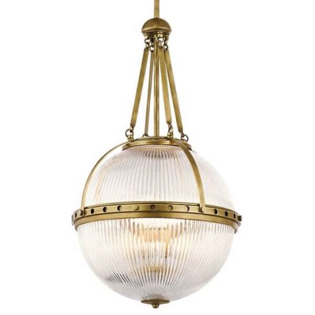 Aster Lampa wisząca – klasyczny – kolor mosiądz, transparentny, złoty