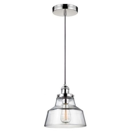 Baskin Lampa wisząca – industrialny – kolor srebrny, transparentny
