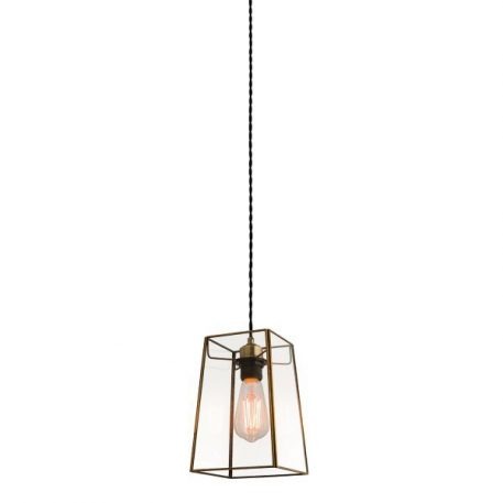 Beaumont Lampa wisząca – szklane – kolor mosiądz, transparentny