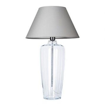 Bilbao Lampa modern classic – Styl modern classic – kolor transparentny, Szary