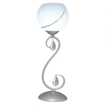 Bona  Lampa klasyczna – szklane – kolor biały, srebrny