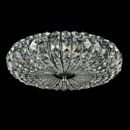 Broche Plafon – Styl glamour – kolor srebrny, transparentny