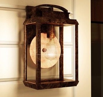 Byron  Lampa zewnętrzna – szklane – kolor brązowy, transparentny