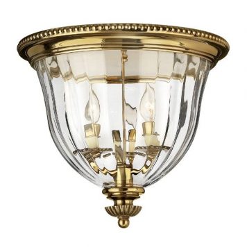 Cambridge 1 Lampa sufitowa – Plafony – kolor mosiądz, transparentny, złoty