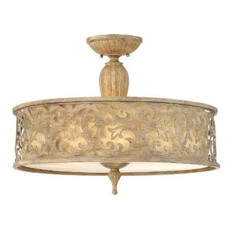 Carabel Lampa sufitowa – Z abażurem – kolor beżowy