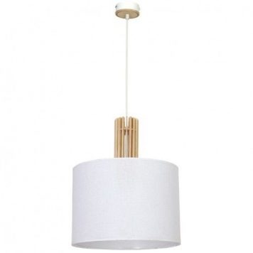 Castro  Lampa wisząca – Drewniane – kolor biały