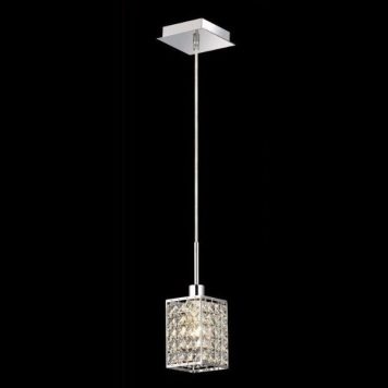 Claris  Lampa wisząca – kryształowe – kolor srebrny, transparentny