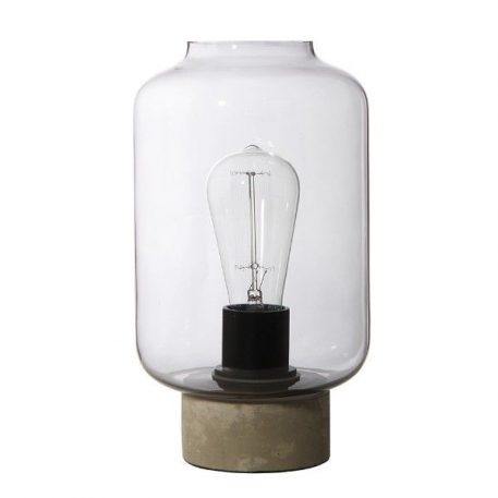 Column  Lampa industrialna – szklane – kolor transparentny, Szary