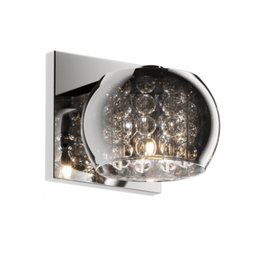 Crystal  Lampa nowoczesna – szklane – kolor Szary