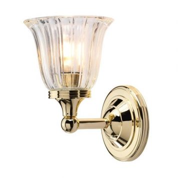 Devon Lampa klasyczna – szklane – kolor mosiądz, transparentny, złoty