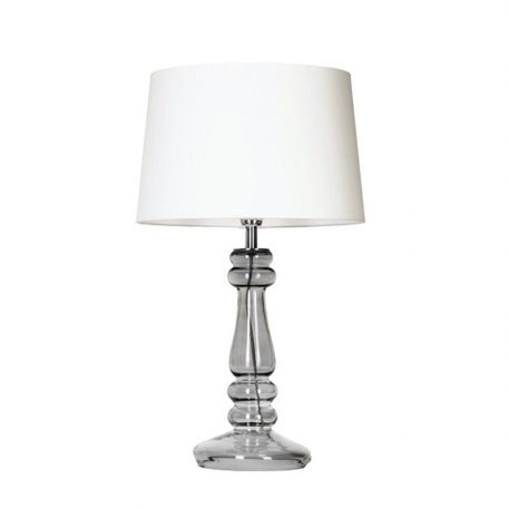 Elegant Classic Lampa modern classic – szklane – kolor biały, transparentny, Szary