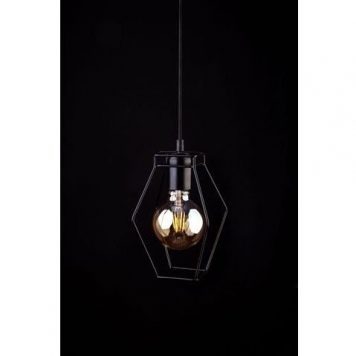 Fiord  Lampa wisząca – industrialny – kolor Czarny