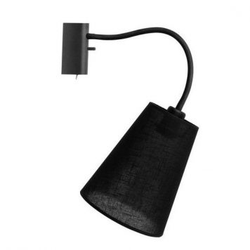 Flex Lampa nowoczesna – Z abażurem – kolor Czarny