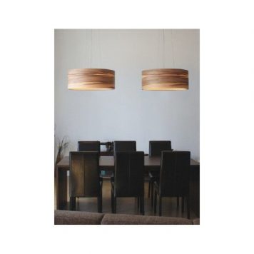 Funk  Lampa wisząca – Drewniane – kolor beżowy, brązowy