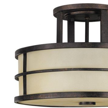 Fusion Lampa sufitowa – klasyczny – kolor beżowy, brązowy