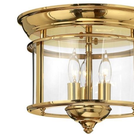 Gentry  Lampa sufitowa – szklane – kolor mosiądz, transparentny, złoty