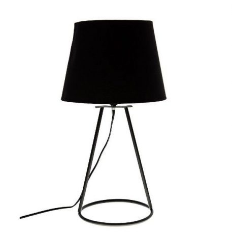 Geo  Lampa nowoczesna – Z abażurem – kolor Czarny