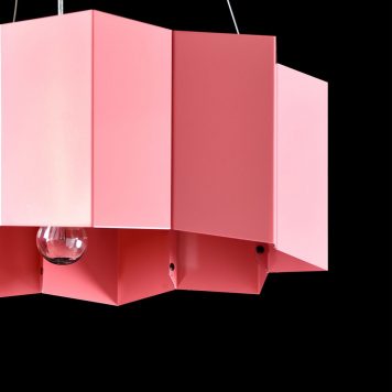 Geo Lampa wisząca – Styl nowoczesny – kolor różowy