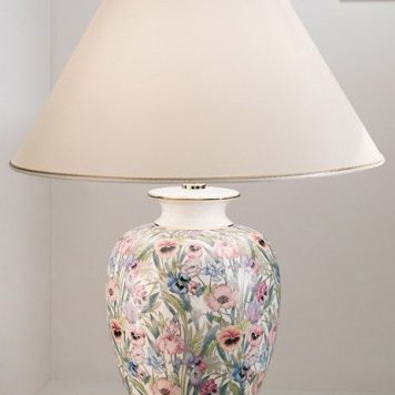 GIARDINO Lampa klasyczna – Z abażurem – kolor beżowy