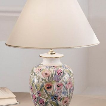 GIARDINO Lampa stołowa – Ceramiczne – kolor beżowy