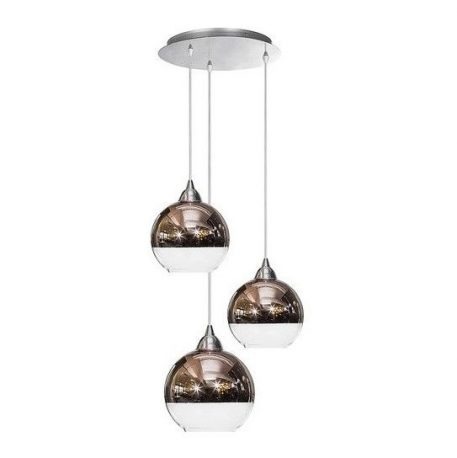 Globe  Lampa wisząca – Styl nowoczesny – kolor miedź, srebrny, transparentny