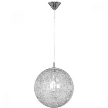 Globus  Lampa wisząca – szklane – kolor połysk, srebrny, transparentny