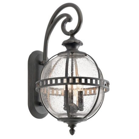 Halleron  Lampa zewnętrzna – klasyczny – kolor transparentny, Szary