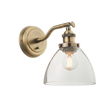 Hansen  Lampa klasyczna – szklane – kolor mosiądz, złoty