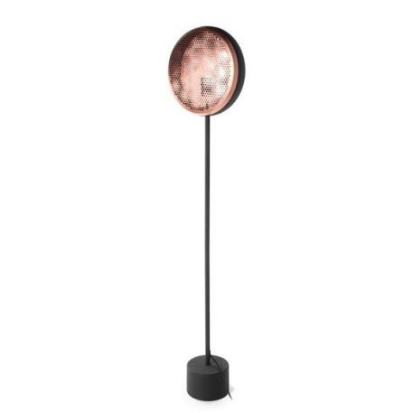 Hive Lampa podłogowa – industrialny – kolor miedź, Czarny
