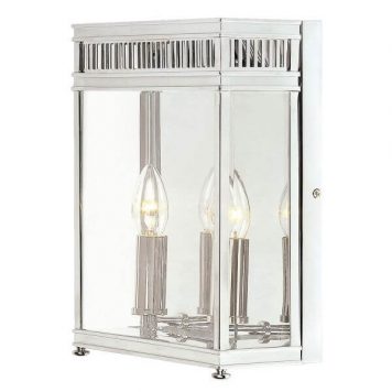 Holborn Lampa klasyczna – szklane – kolor srebrny, transparentny