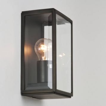 Homefield Lampa industrialna – szklane – kolor brązowy, transparentny