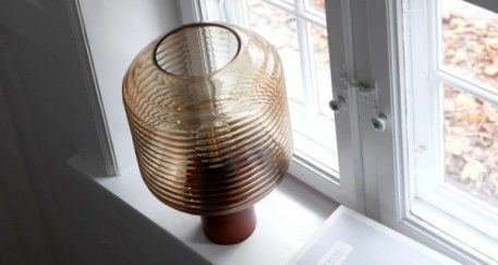 Honey  Lampa skandynawska – szklane – kolor beżowy