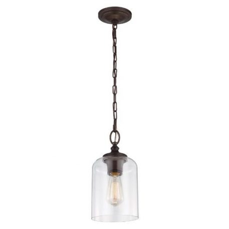 Hounslow  Lampa wisząca – klasyczny – kolor brązowy, transparentny