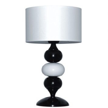 Ibis Lampa nowoczesna – Z abażurem – kolor biały, Czarny