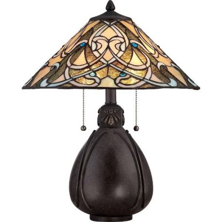 Indiana Lampa klasyczna – szklane – kolor beżowy, brązowy