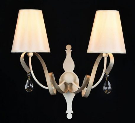 Intreccio  Lampa modern classic – Z abażurem – kolor biały, złoty