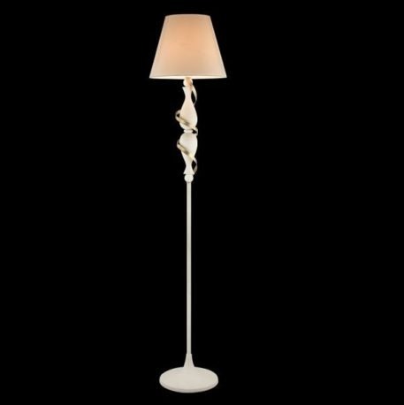 Intreccio  Lampa podłogowa – klasyczny – kolor biały, złoty