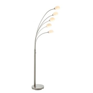 Jaspa  Lampa podłogowa – Lampy i oświetlenie LED – kolor srebrny