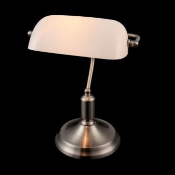 Kiwi  Lampa stołowa – klasyczny – kolor biały, srebrny