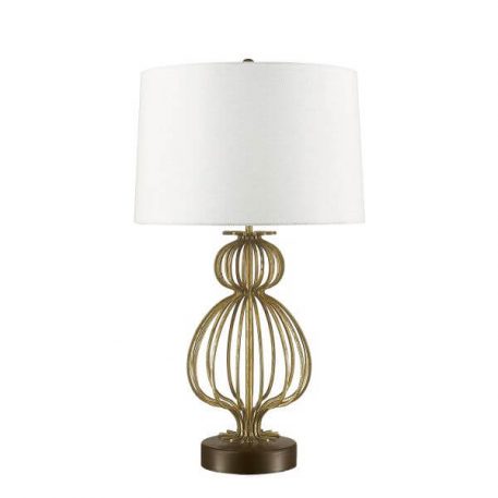 Lafitte Lampa modern classic – Z abażurem – kolor beżowy, biały, złoty