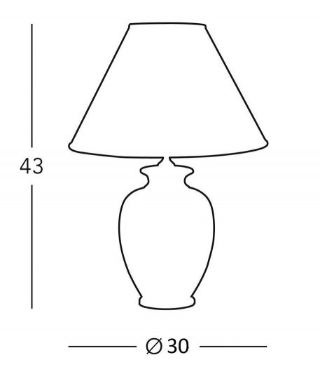 Lampa klasyczna Ceramiczne beżowy  - Salon