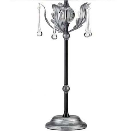 Lampa klasyczna klasyczny srebrny, Czarny  - Sypialnia