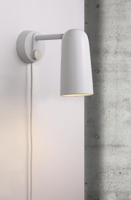 Lampa nowoczesna - Biały metal, biały przewód - Nordlux
