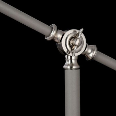 Lampa podłogowa - szary metal - Maytoni