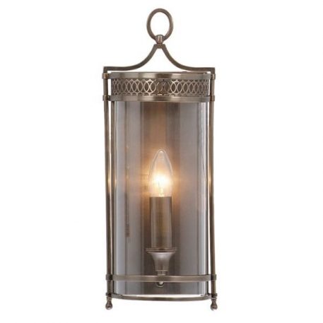 Lantern Kinkiet – szklane – kolor brązowy