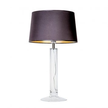 Little Fjord Lampa nowoczesna – szklane – kolor połysk, transparentny, Czarny