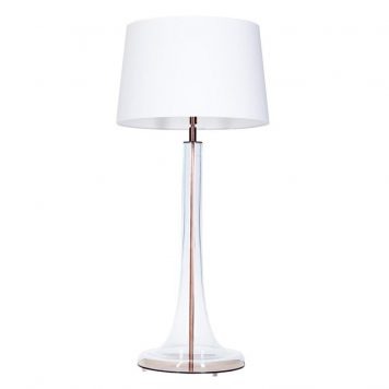 Lozanna  Lampa nowoczesna – Z abażurem – kolor biały, transparentny